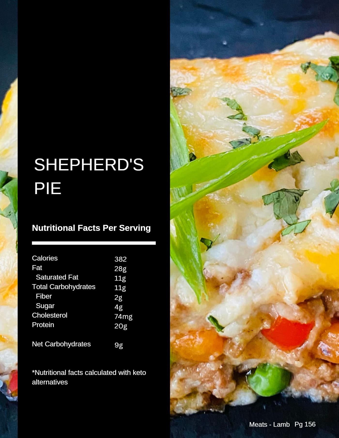 Low carb shepherd's pie recipe photo from The Balanced Plate cookbook