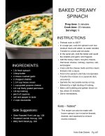 baked creamy spinach recipe monika jensen cookbook the balanced plate